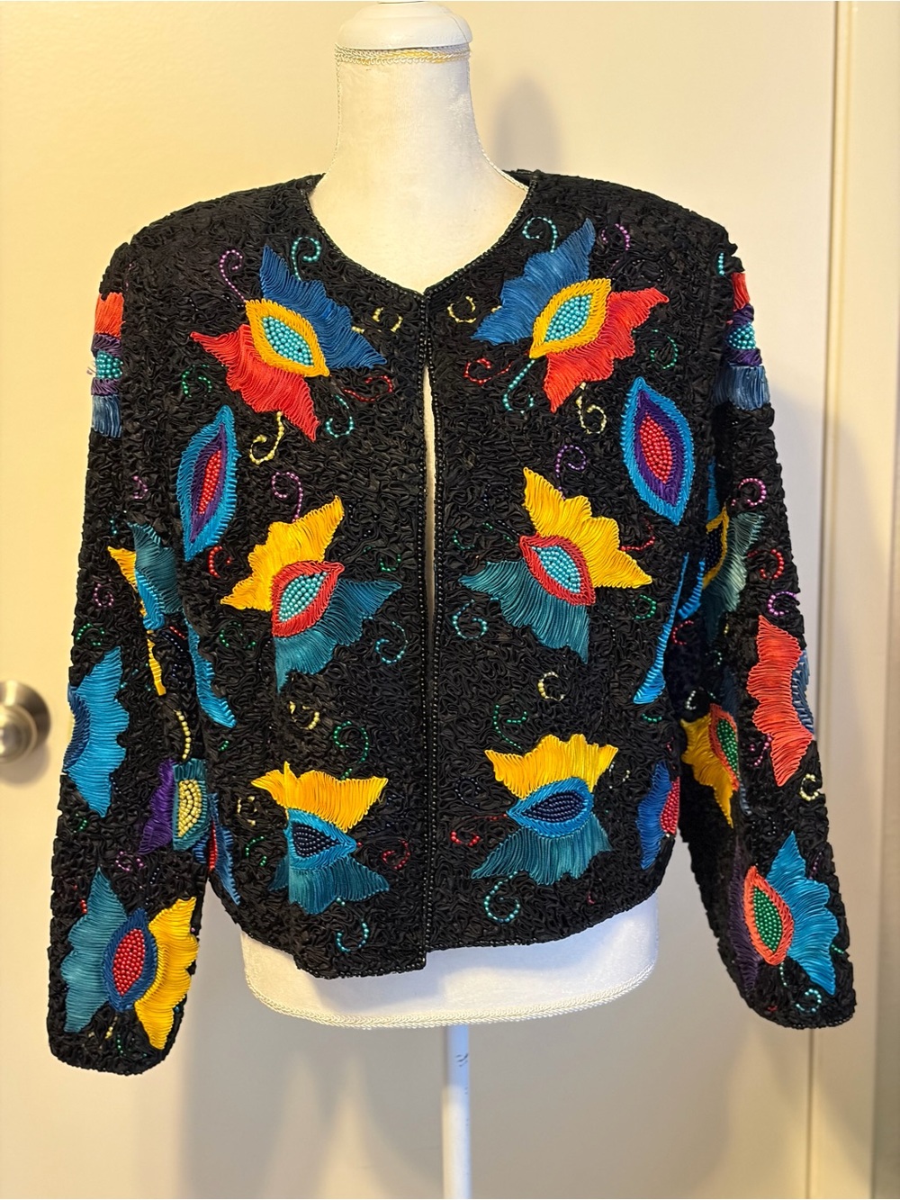 Caché 100% Silk Blazer Gold Label